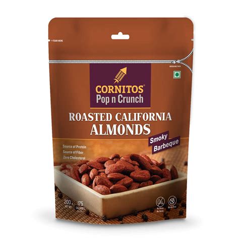 Cornitos Roasted Almonds, Smoky Barbeque, 200g : Amazon.in: Grocery ...