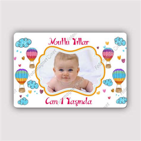 Uçan Balon Temalı Renkli - Yatay - Magnet - www.fotomagnet.net