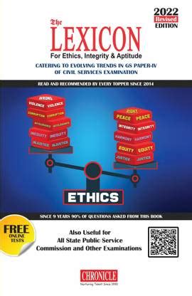 Lexicon For Ethics, Integrity & Aptitude For IAS General Studies 7TH ...