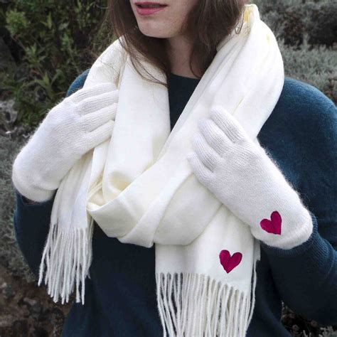 Personalised Cashmere Hat, Scarf And Gloves Gift Set By StephieAnn