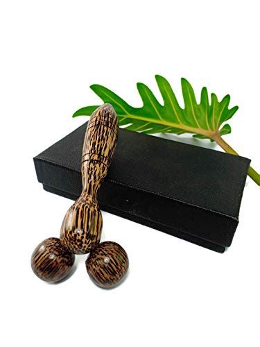Buy eyesonme Thai Traditional Reflexology Palm Wood Roller Ball ...