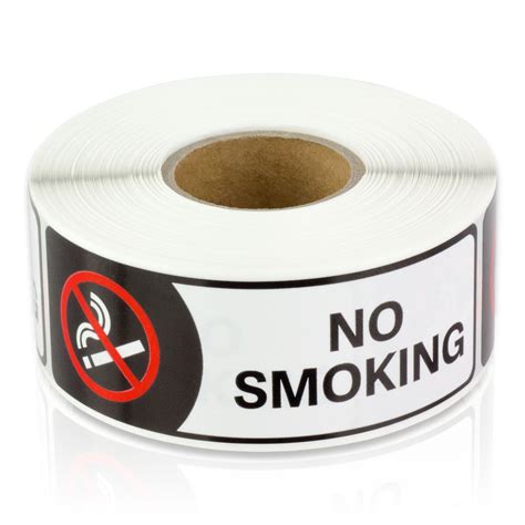 Buy 3" x 1" No Smoking Sign for Indoor Use - No Smoking Signs for ...