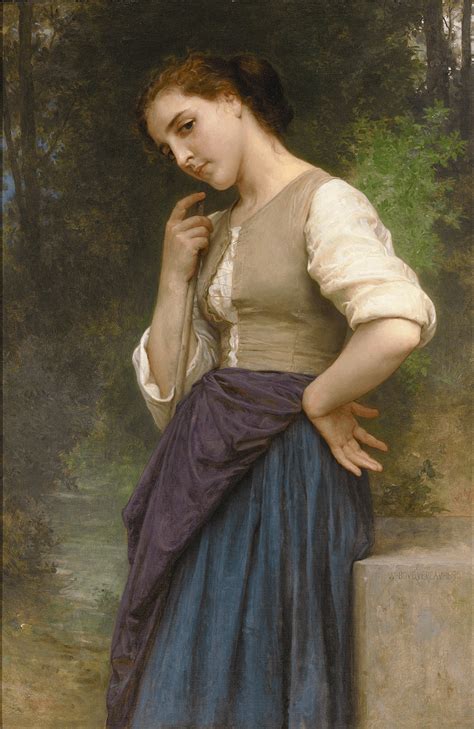 The Shepherdess by William Adolphe Bouguereau in 2021 | William adolphe ...
