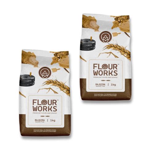 FlourWorks Rajgira Atta, 2kg (2 Packs of 1kg | Amaranth Flour | Fasting ...