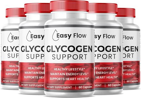 Amazon.com: (5 Pack) Easy Flow Glycogen Support Capsules, Premium ...