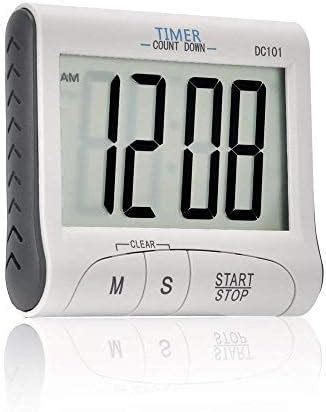 Buy Spatlus Digital Kitchen Timer, Magnetic Kitchen Timer Large LCD ...