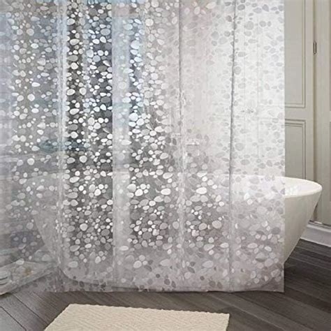 Agroha PVC 3D Translucent Shower Curtain, Bathroom Curtain, Waterproof ...