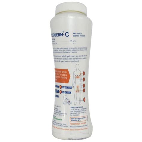 Mycoderm C 1 %W/W Dusting Powder (100): Uses, Side Effects, Price ...