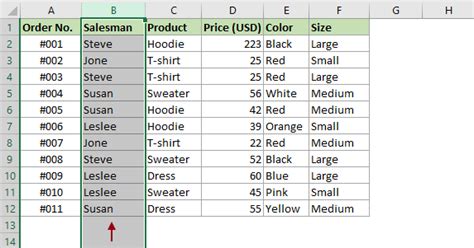 Image result for Move Excel Column Left