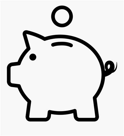 Piggy Bank Coin - Piggy Bank Easy Drawing , Free Transparent Clipart ...