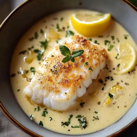 Savory Baked Cod in Coconut-Lemon Cream Sauce | Cooking recipes, Fish ...