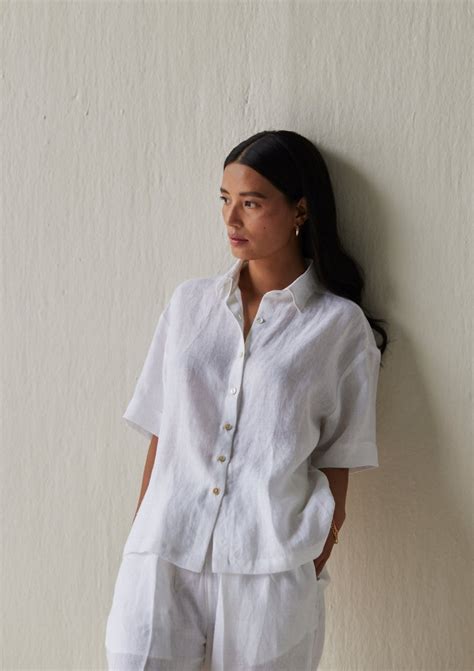 Oasis Linen White Co-ord Set – SanctuaryLiving