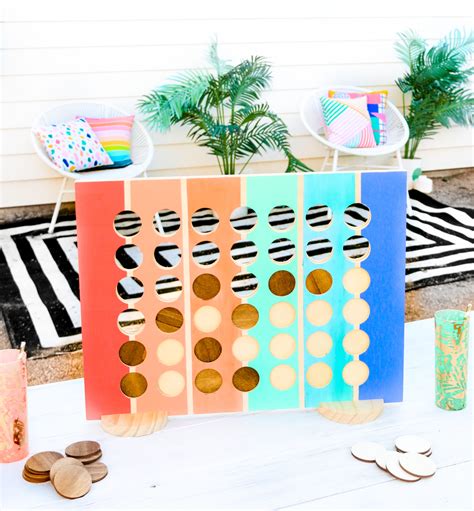 DIY Giant Connect Four Game - A Kailo Chic Life