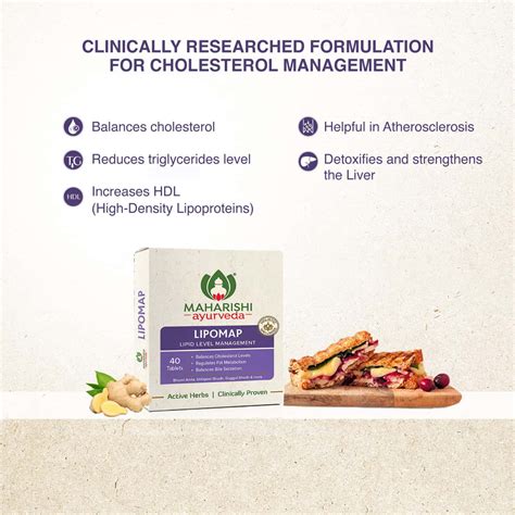 Buy MAHARISHI AYURVEDA LIPOMAP | CHOLESTEROL MANAGEMENT| 40 TABLETS ...
