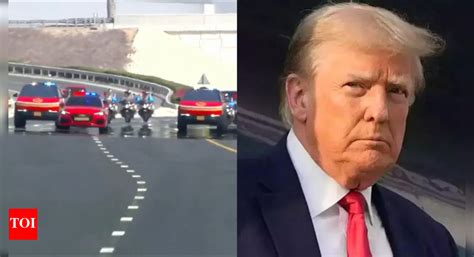 Elon Musk 'gushes' as Donald Trump's motorcade is escorted to Amiri ...