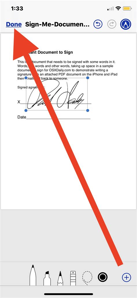How to Sign Word iOS 的图像结果