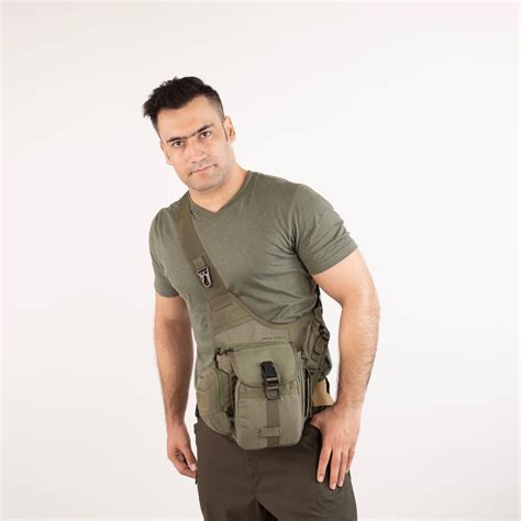 Tactical Shoulder Bag | Olive Green and Black – Olive Planet