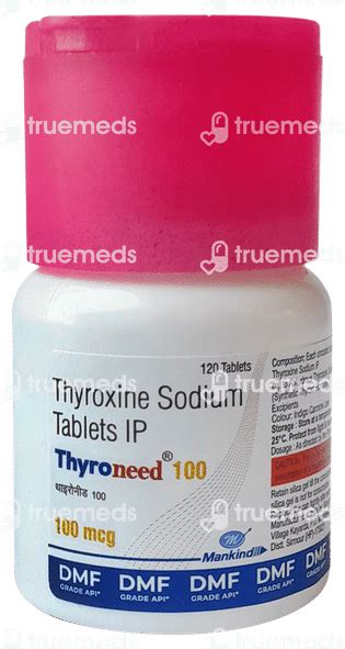 Thyroneed 100 Mcg Tablet 120 - Uses, Side Effects, Dosage, Price | Truemeds