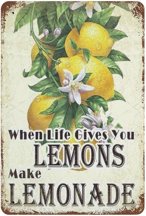 Lampart When Life Gives You Lemons Make Lemonade Slogan Sign India | Ubuy