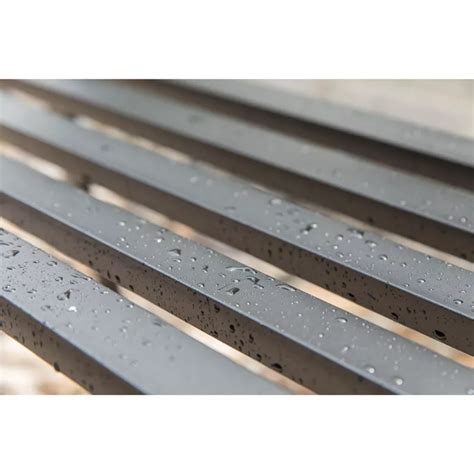 Buy Gardenised Steel Outdoor Patio Garden Park Bench with Cast Iron ...