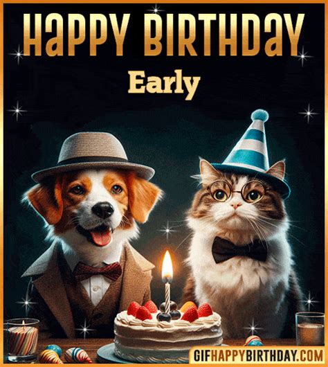 🎉 Happy Birthday Early GIF 🎂 Funny & Personalized Animated Wishes