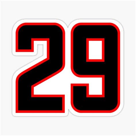 Number 29 Stickers | Redbubble