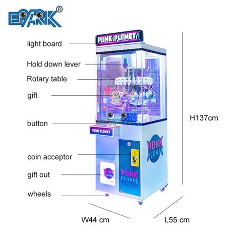 Coin Operated Kid Clip Gift Clamp Prize Claw Toy Vending Machine Snack ...