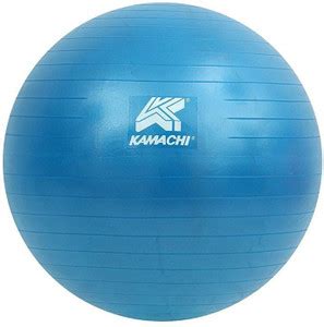 KAMACHI Anti Burst Gym Ball With Foot Pump Gym Ball Price in India ...