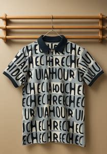 Try This Printed Men Polo Neck Grey, Black T-Shirt - Buy Try This ...