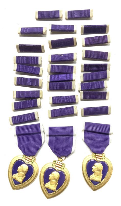 At Auction: Collect Military Purple Heart Medal/ Ribbons 29