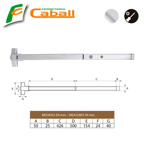 Barra Antipánico con Alarma – Ferreteria Caball