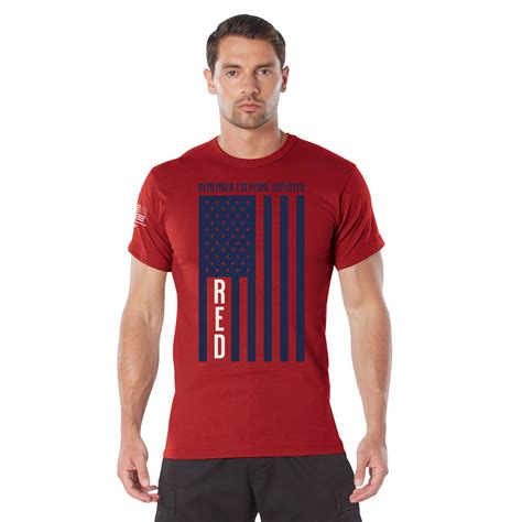 Rothco R.E.D. (Remember Everyone Deployed) T-Shirt with Solid Blue Bag