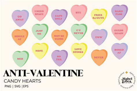 Anti Valentines Day Candy Hearts