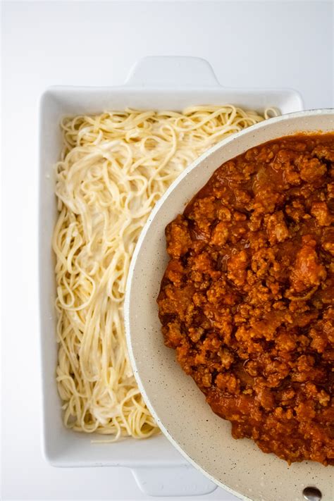 Baked Spaghetti Alfredo {Viral TikTok Recipe} - Fun Happy Home