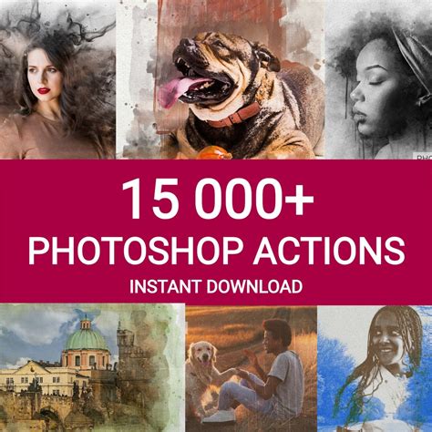 15 000+ Photoshop Actions for Graphic Designers Adobe Photoshop Premium ...