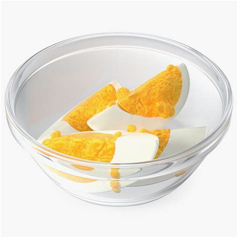 Bowl of Hard Boiled Egg Quarters 3D Model $29 - .3ds .blend .c4d .fbx ...