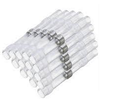 White Heat Shrink Solder Sleeve Crimpless Butt Connectors – Indian ...