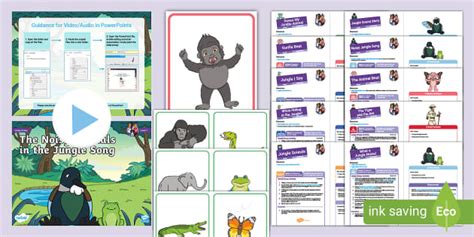 Level 1: Week 20: Weekly Resource Pack: Jungle Animals