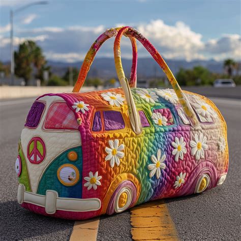 Hippie Journey Quilted Duffle Bag GFTOTP10823 – Patchique
