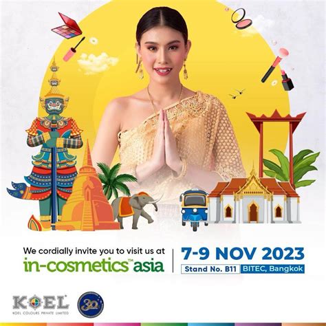 In-Cosmetics Asia Bangkok Expo 7th to 9th November 2023 - Koel