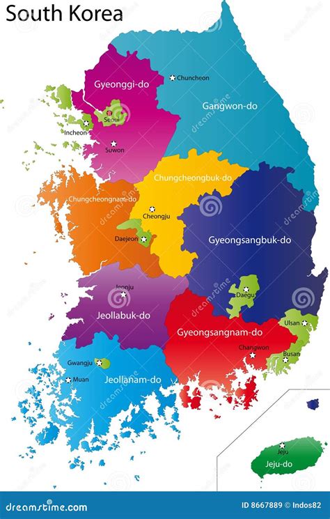 South Korea Natural Resources Map