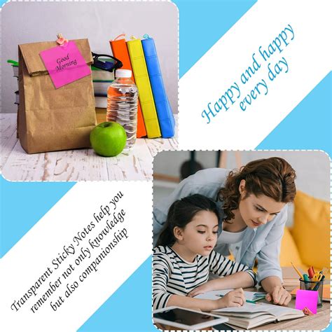 Epakh 900 Sheets 18 Pieces Transparent Sticky Notes Pads, India | Ubuy