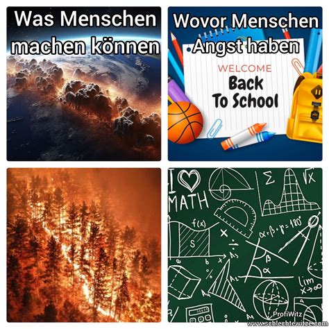 Was Menschen können und wovor sie Angst haben - Memes - Schlechte Witze