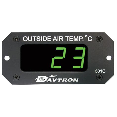 M301 Digital Outside Air Temperature Gauge | Celsius, Green LED, 3-Pin ...