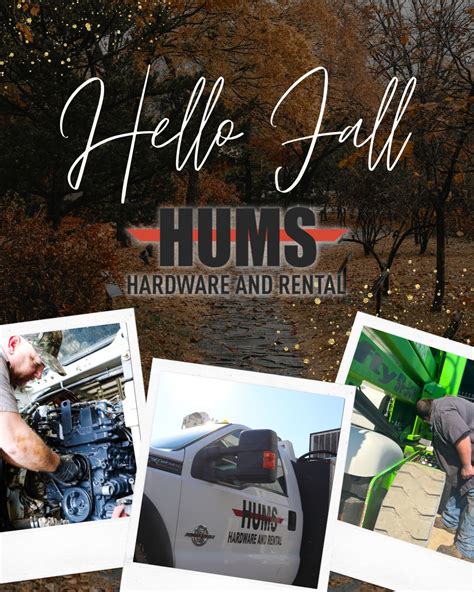 Hum's Hardware & Rental on LinkedIn: These crisp mornings have been the ...