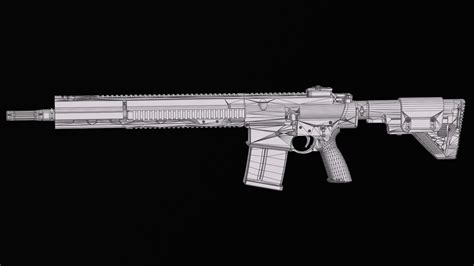 3D model Modular Sniper Rifle HK G28 standart VR / AR / low-poly | CGTrader