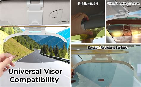 STHIRA® Dual-Lens Anti Glare Visor for Car Foldable Sun Visor for Cars ...