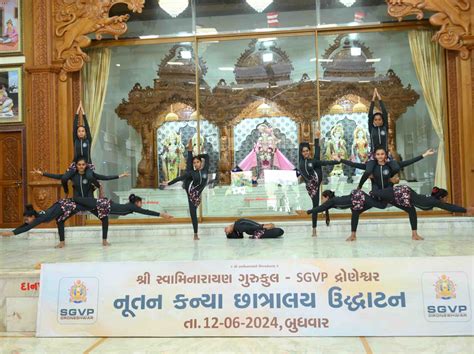 Inauguration of Nutan Kanya Chatralaya by SGVP Gurukul Droneshwar; The ...