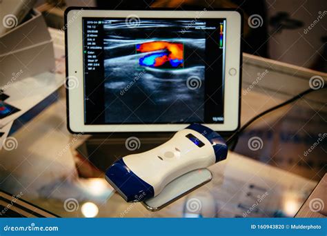 Modern Portable Ultrasound Machine in Clinic Laboratory of Sonography Diagnostics Stock Photo ...