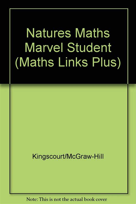 NATURES MATHS MARVEL STUDENT (REAL WORLD MATH) : WRIGHT GROUP: Amazon ...